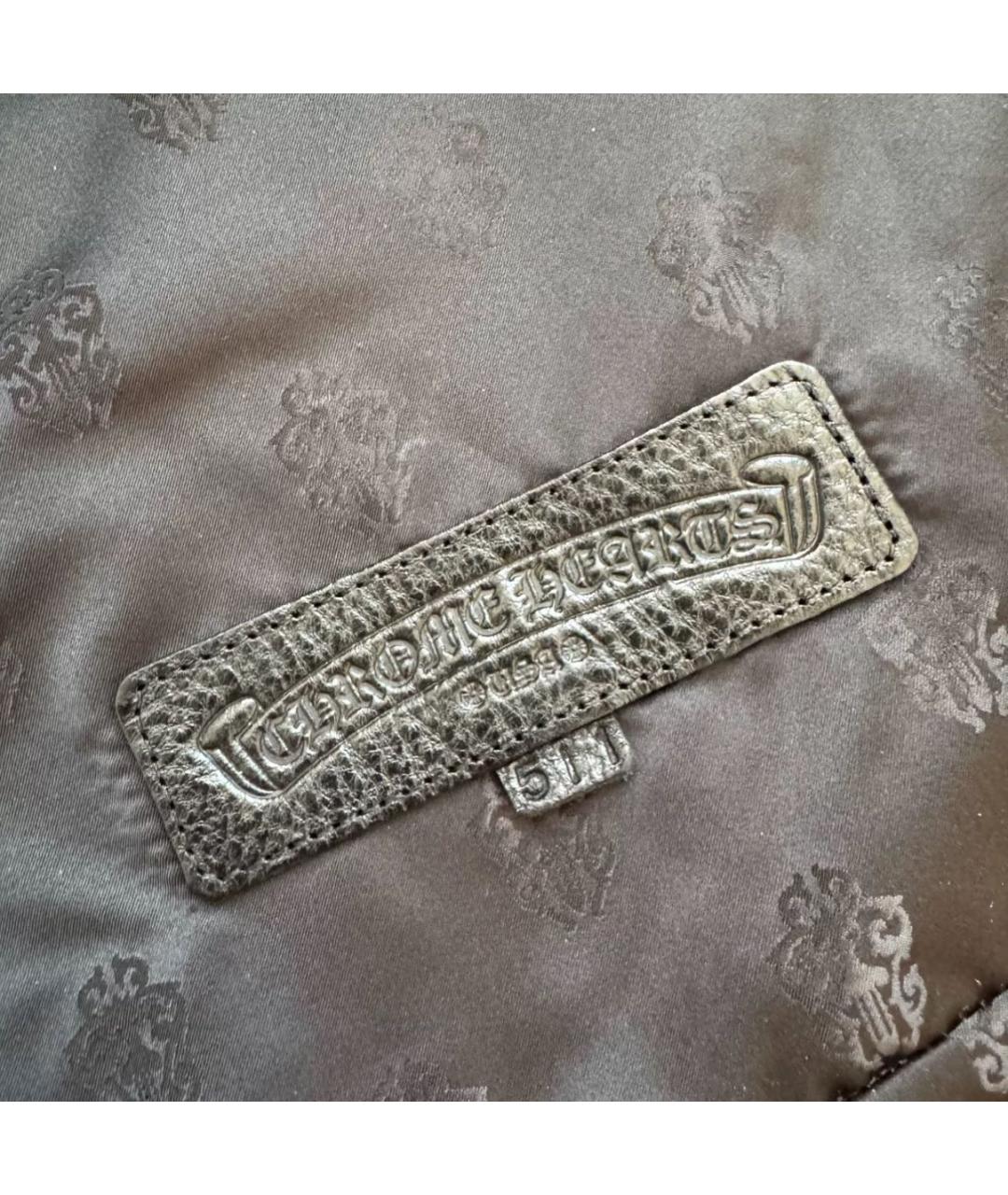 CHROME HEARTS Черный кожаный рюкзак, фото 7