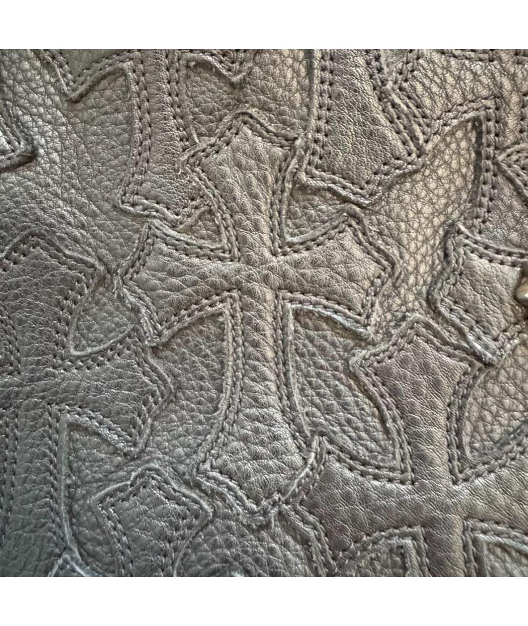 CHROME HEARTS Черный кожаный рюкзак, фото 8