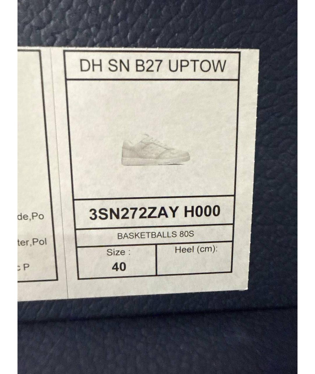 CHRISTIAN DIOR Белые кожаные низкие кроссовки / кеды, фото 6