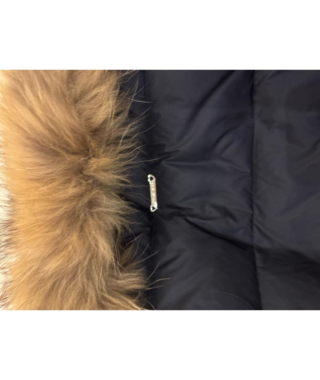 TWIN-SET Черный полиэстеровый пуховик, фото 3