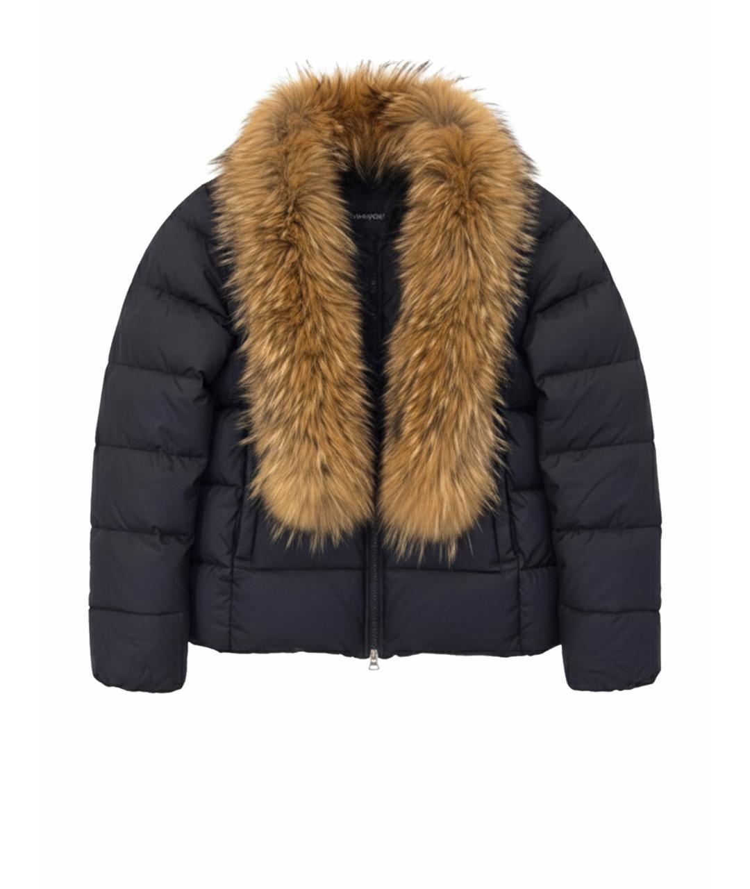 TWIN-SET Черный полиэстеровый пуховик, фото 1