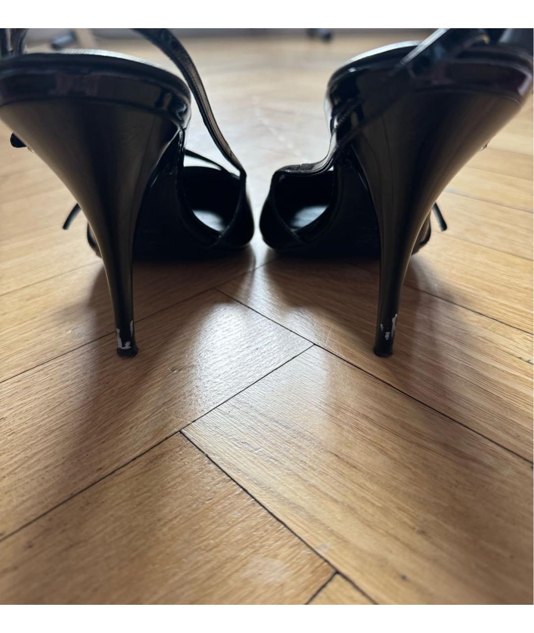 MIU MIU Черные туфли из лакированной кожи, фото 4