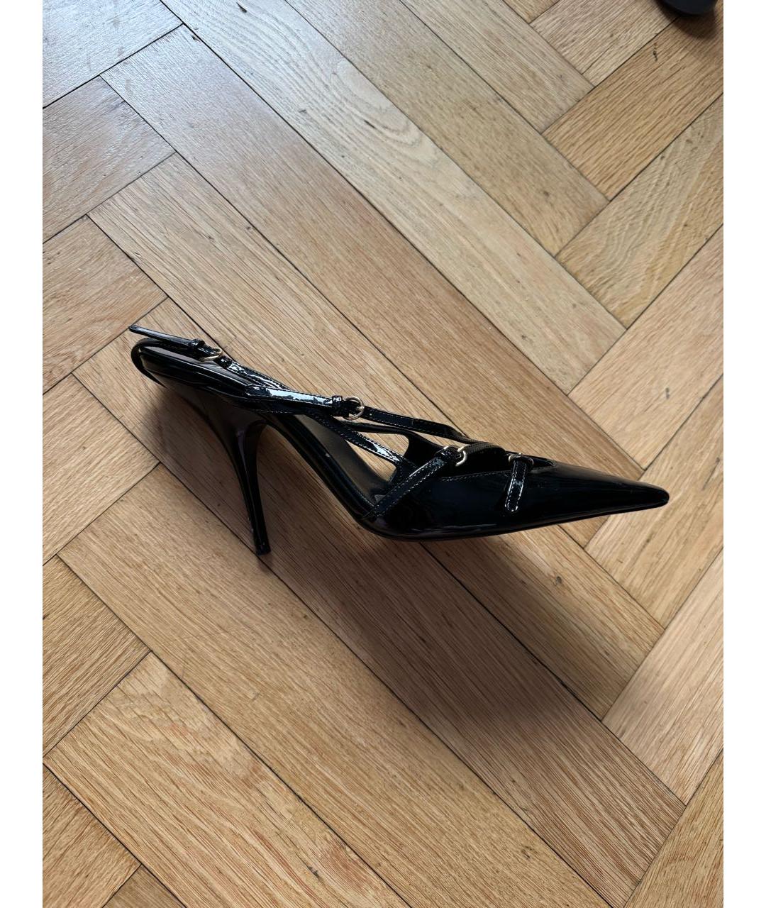 MIU MIU Черные туфли из лакированной кожи, фото 6