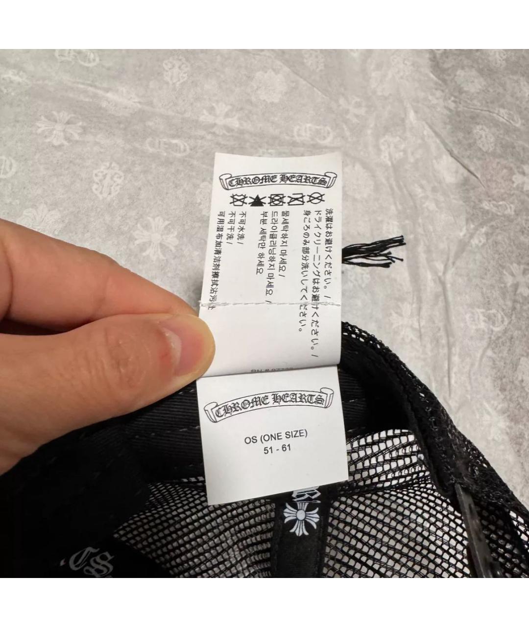 CHROME HEARTS Черная кепка/бейсболка, фото 4