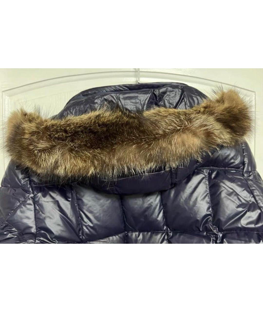MONCLER Темно-синий пуховик, фото 6