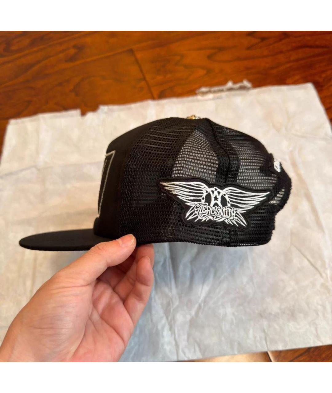 CHROME HEARTS Черная кепка/бейсболка, фото 3