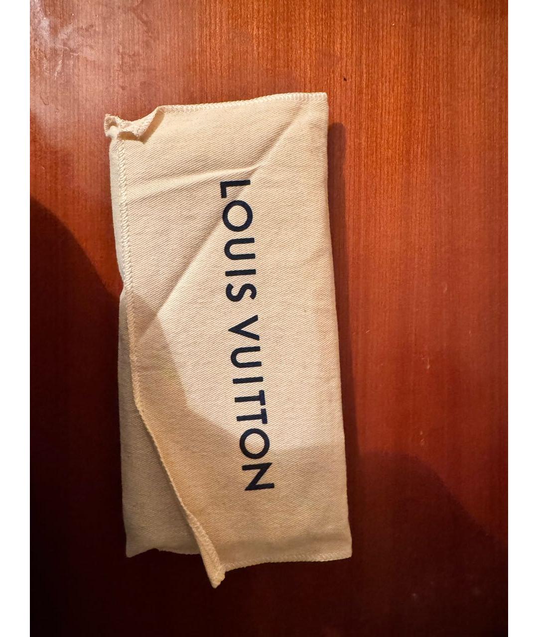 LOUIS VUITTON Коричневый кожаный кошелек, фото 2