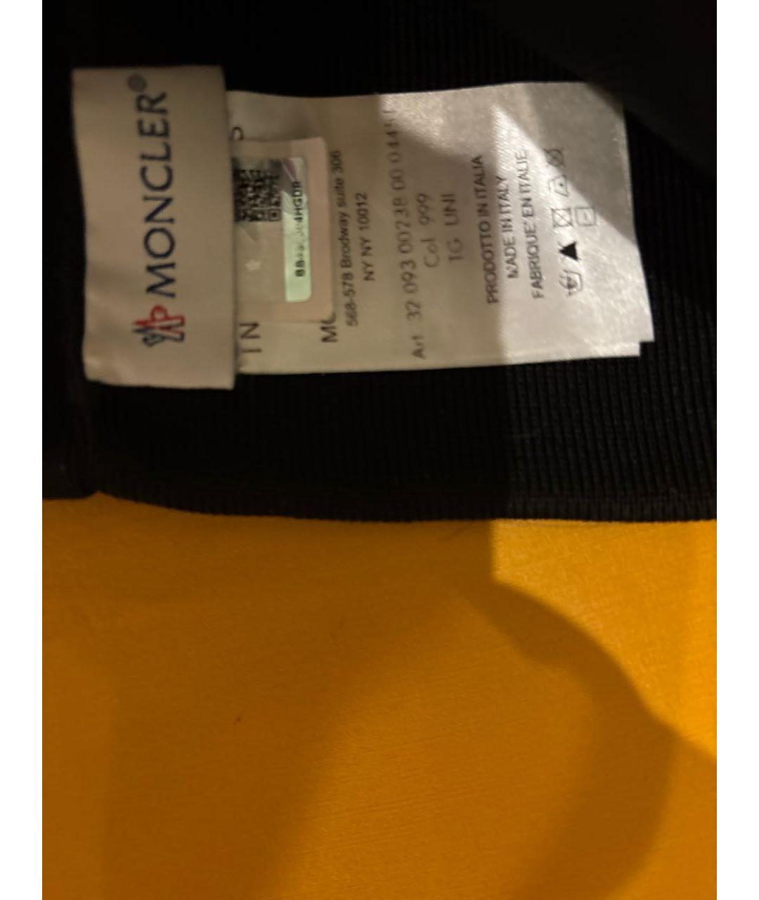 MONCLER Черная шапка, фото 4