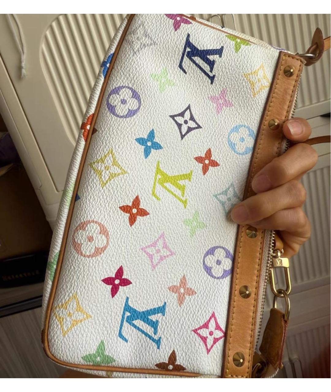 LOUIS VUITTON Белая сумка через плечо, фото 4