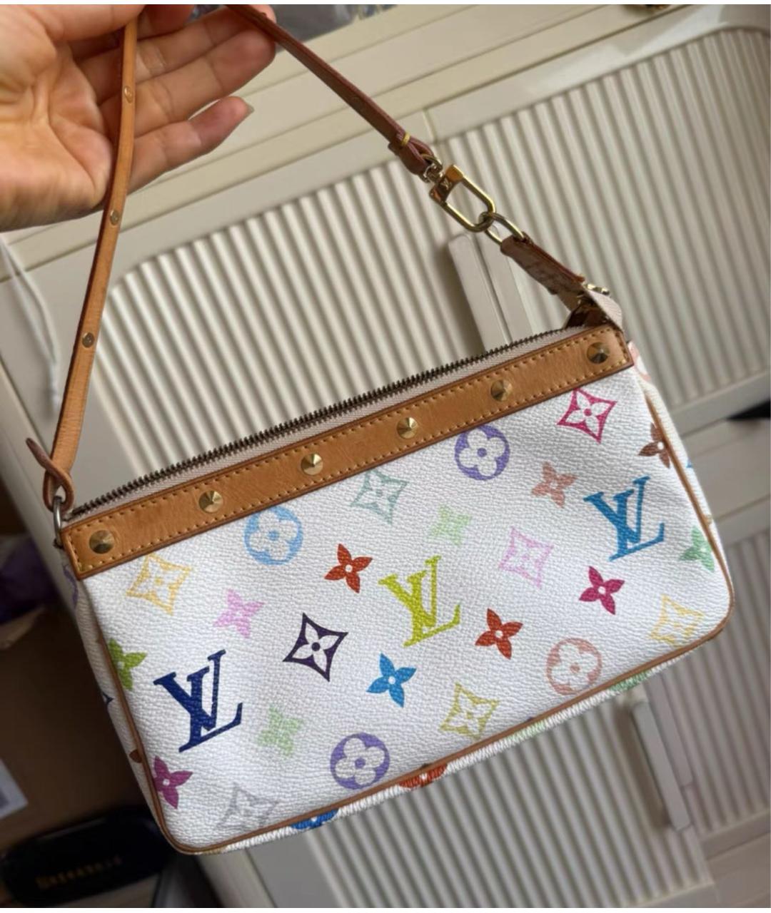 LOUIS VUITTON Белая сумка через плечо, фото 2