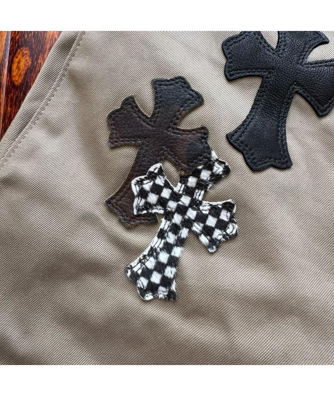 CHROME HEARTS Бежевые брюки чинос, фото 2