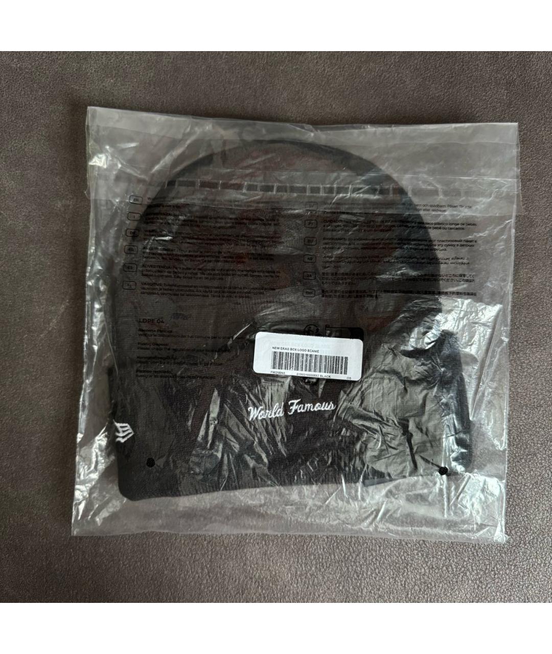 SUPREME Черная синтетическая шапка, фото 4