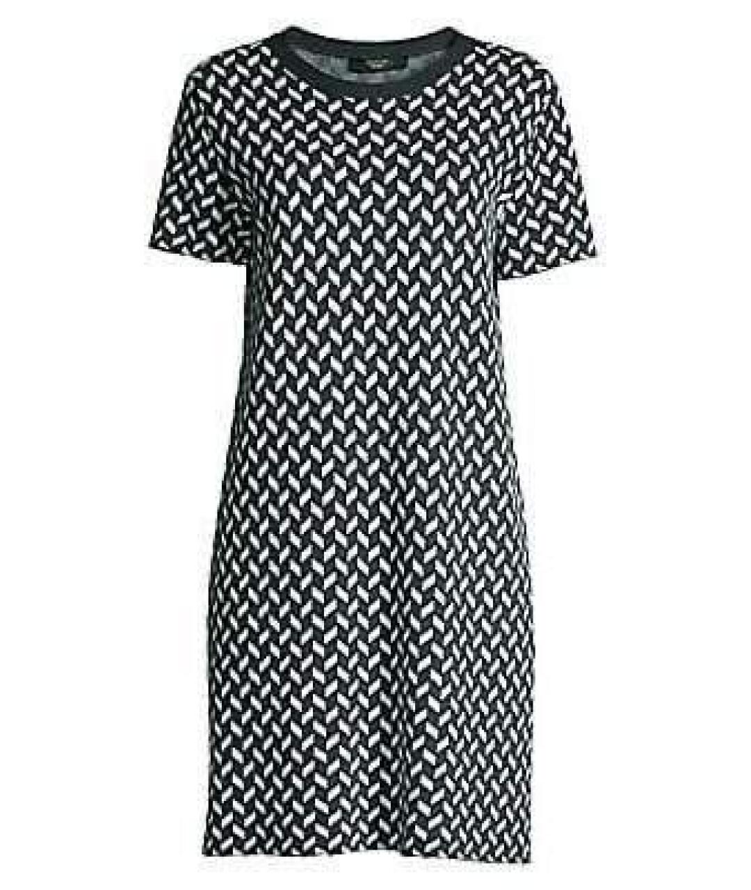 MAX MARA Антрацитовое вискозное повседневное платье, фото 8