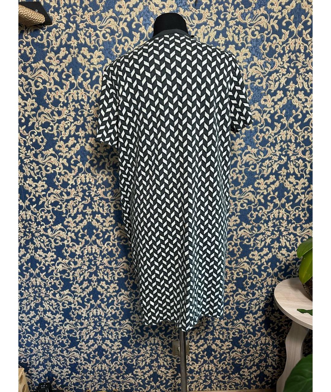 MAX MARA Антрацитовое вискозное повседневное платье, фото 2