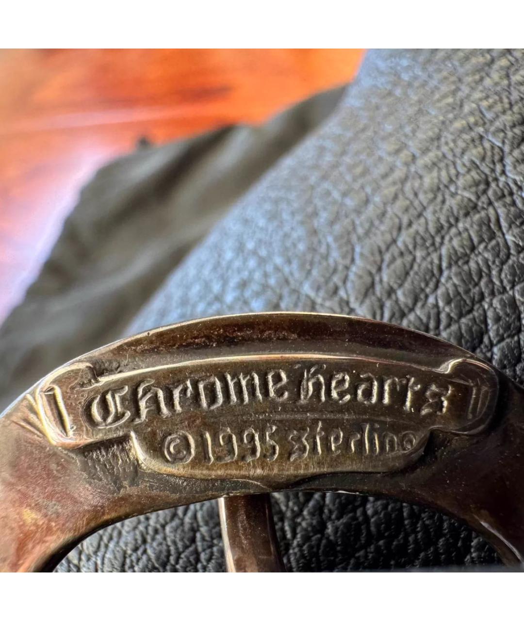 CHROME HEARTS Черная кожаная поясная сумка, фото 7