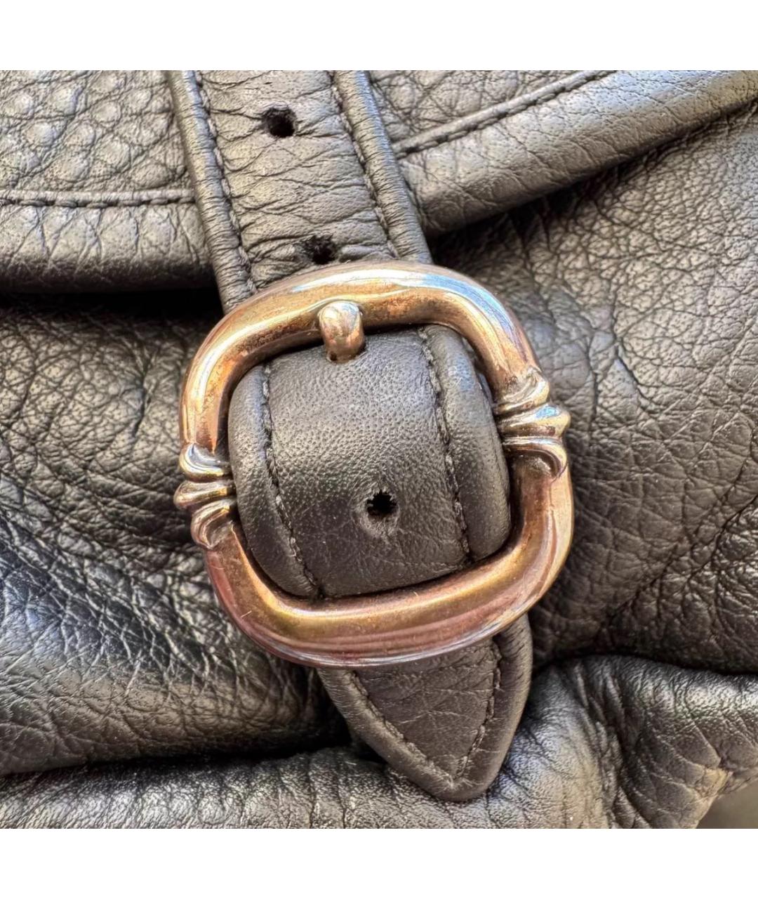 CHROME HEARTS Черная кожаная поясная сумка, фото 8