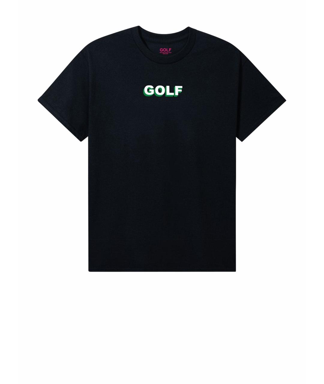 Golf Le Fleur Черная хлопковая футболка, фото 1