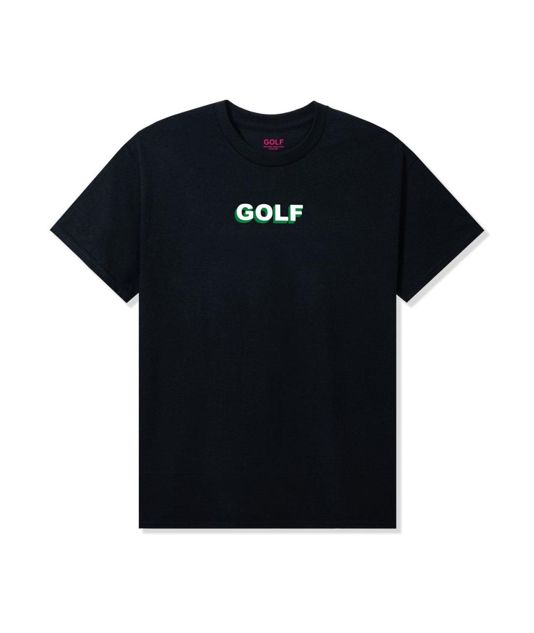 Golf Le Fleur Черная хлопковая футболка, фото 4
