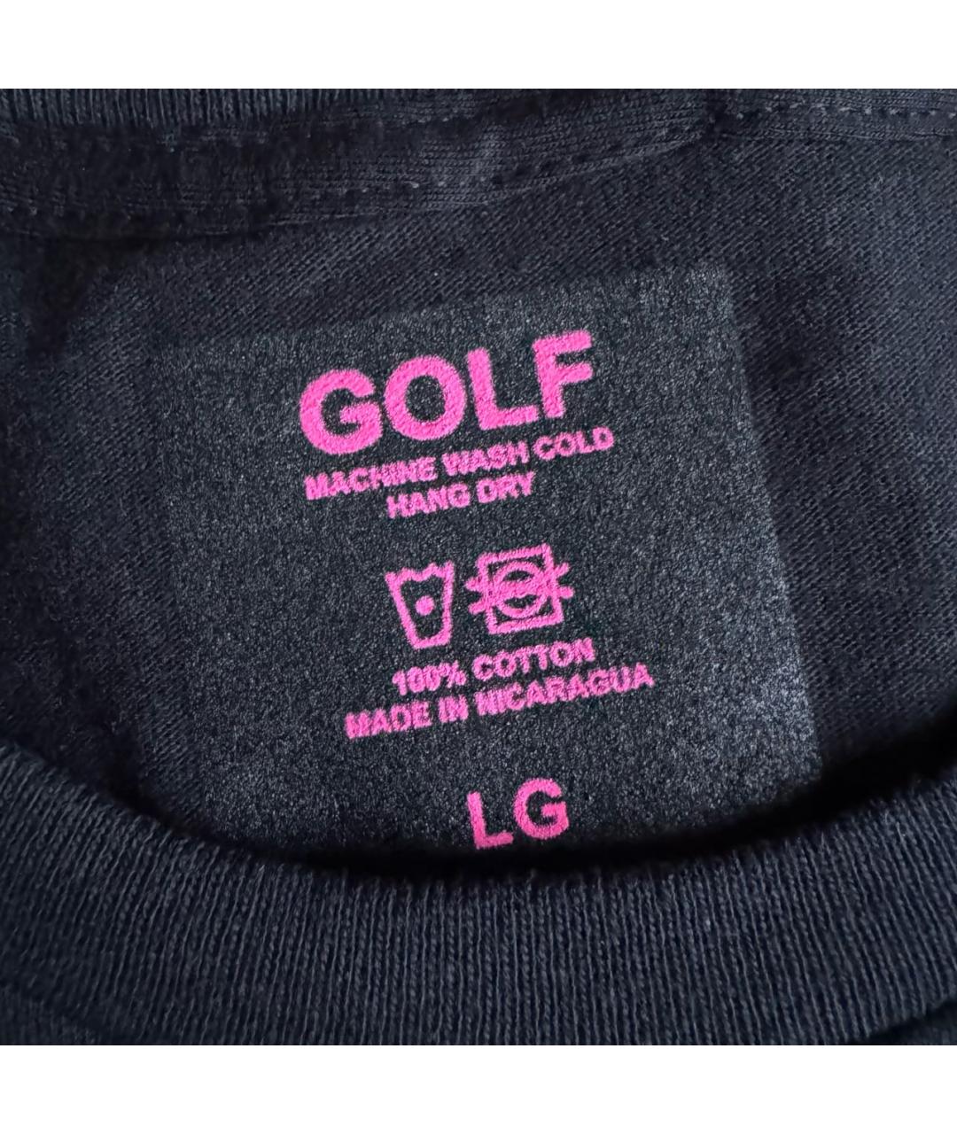 Golf Le Fleur Черная хлопковая футболка, фото 3