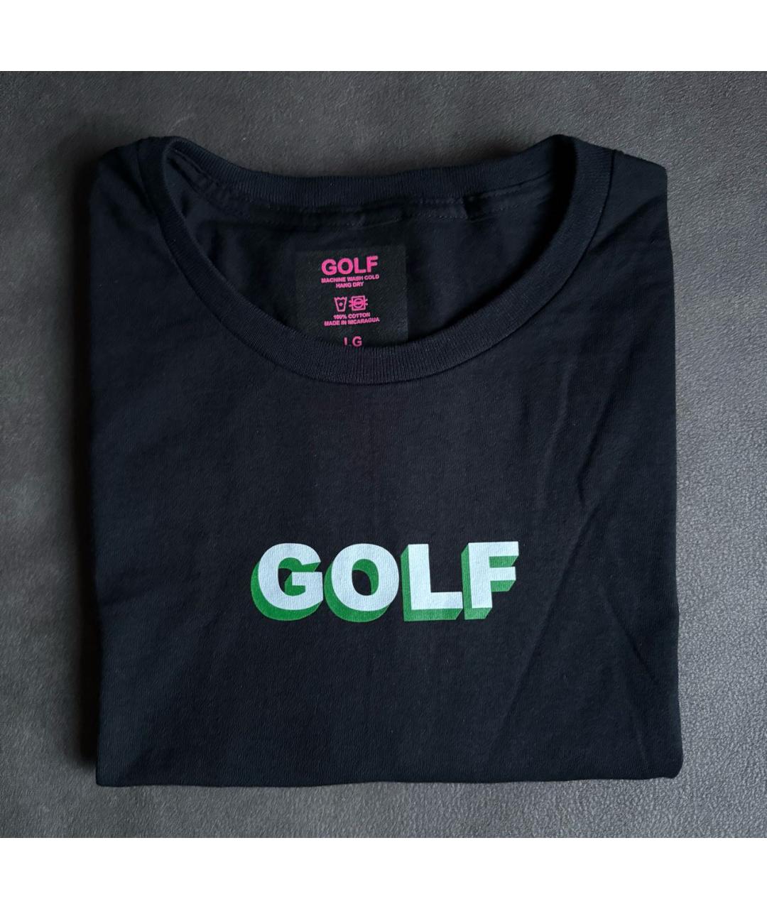 Golf Le Fleur Черная хлопковая футболка, фото 2