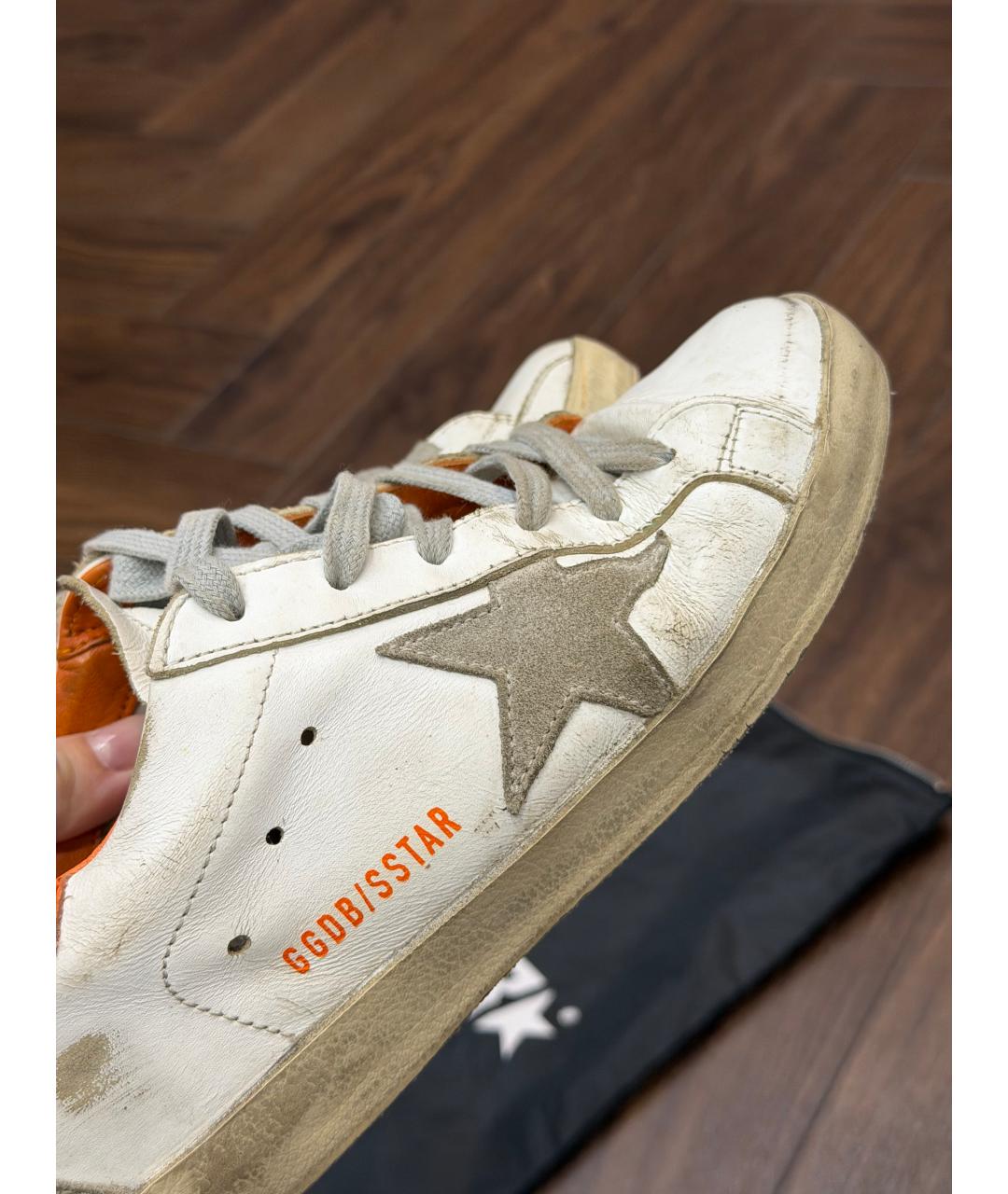 GOLDEN GOOSE DELUXE BRAND Белые кожаные кеды, фото 7