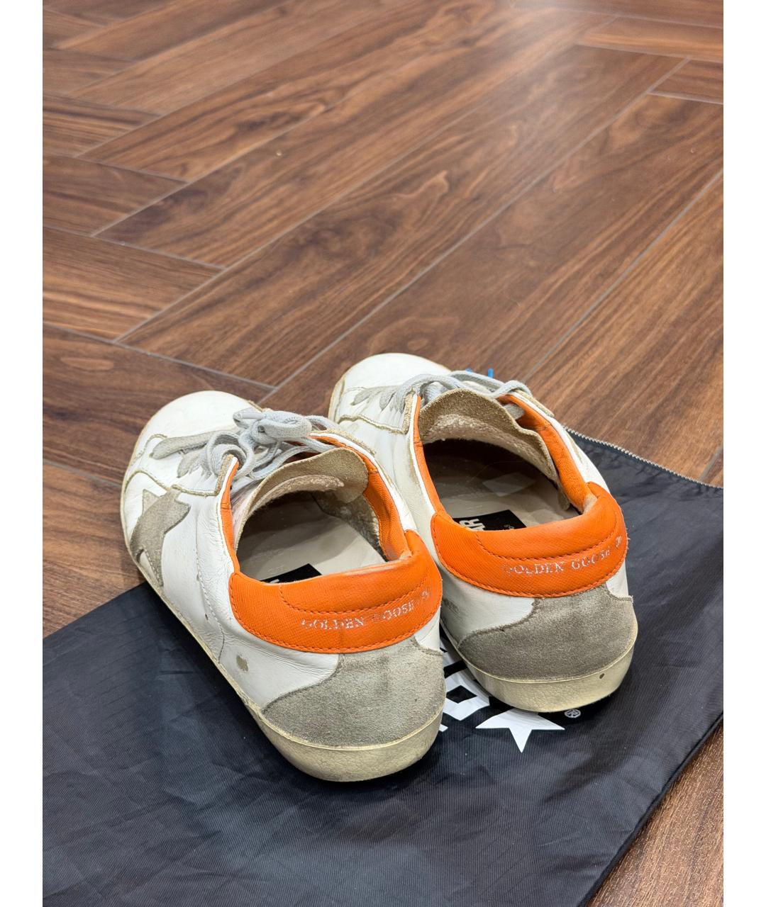 GOLDEN GOOSE DELUXE BRAND Белые кожаные кеды, фото 6