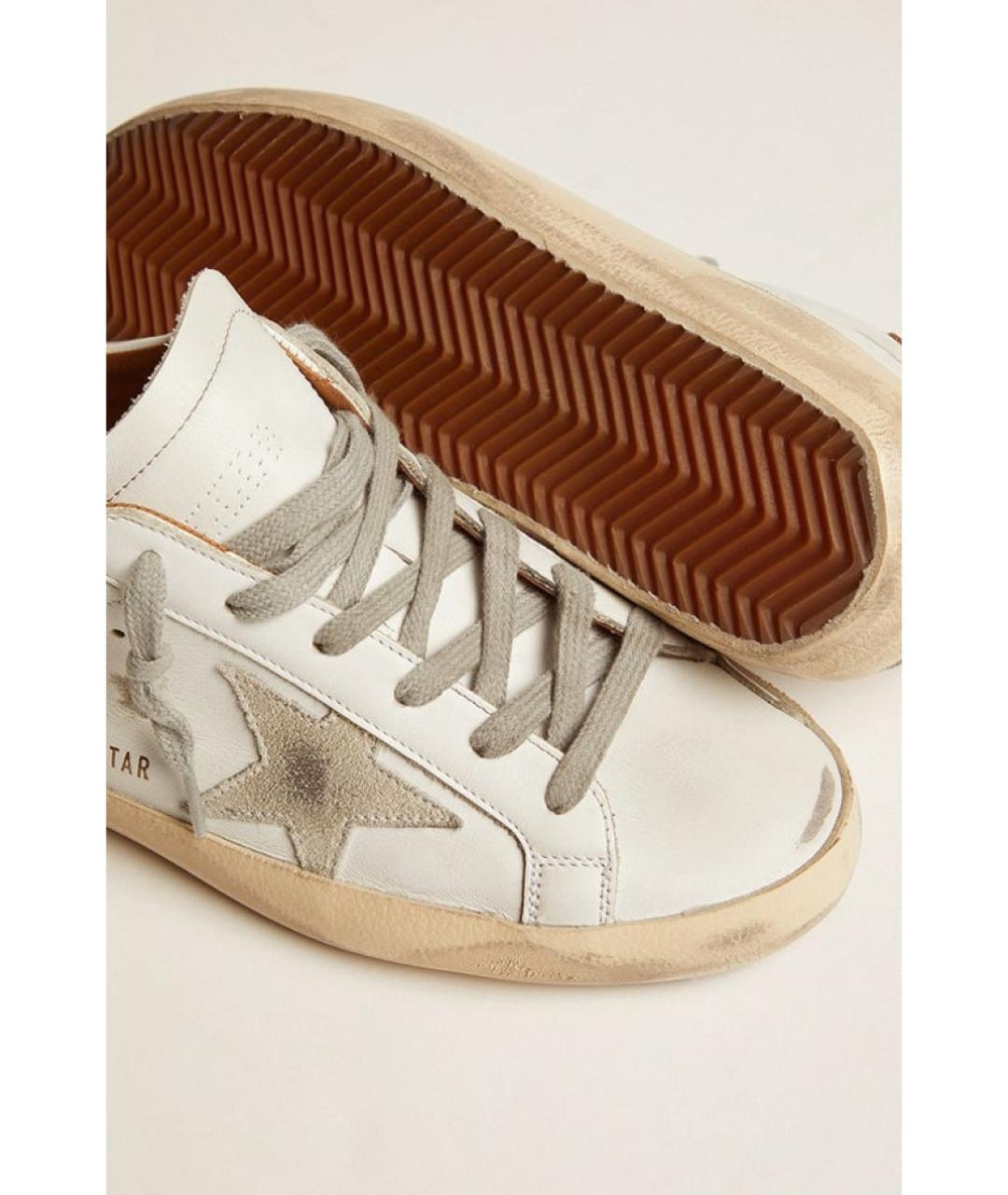 GOLDEN GOOSE DELUXE BRAND Белые кожаные кеды, фото 2