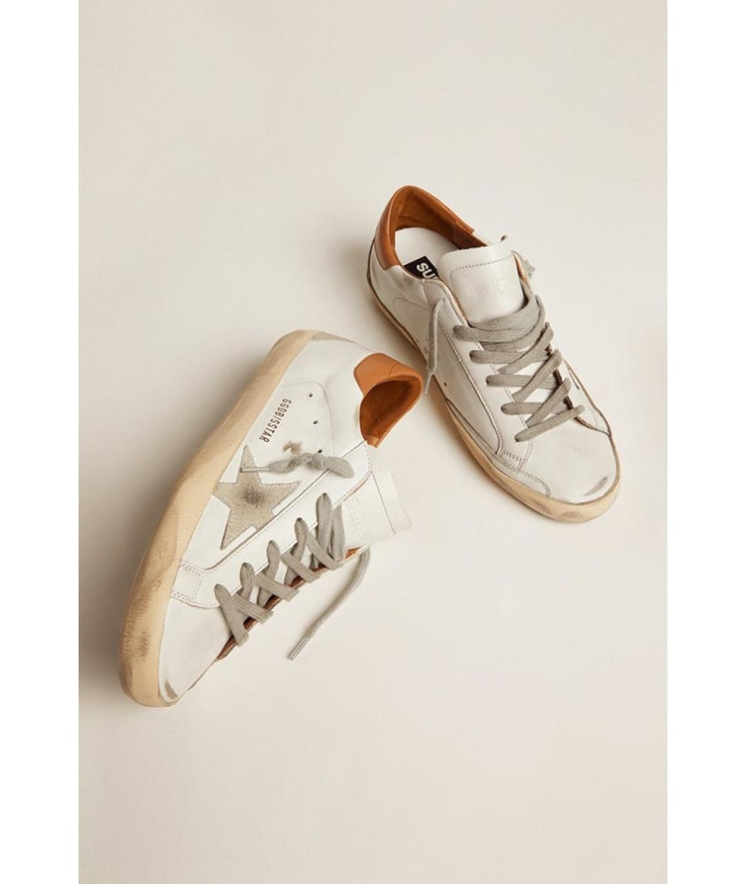 GOLDEN GOOSE DELUXE BRAND Белые кожаные кеды, фото 3