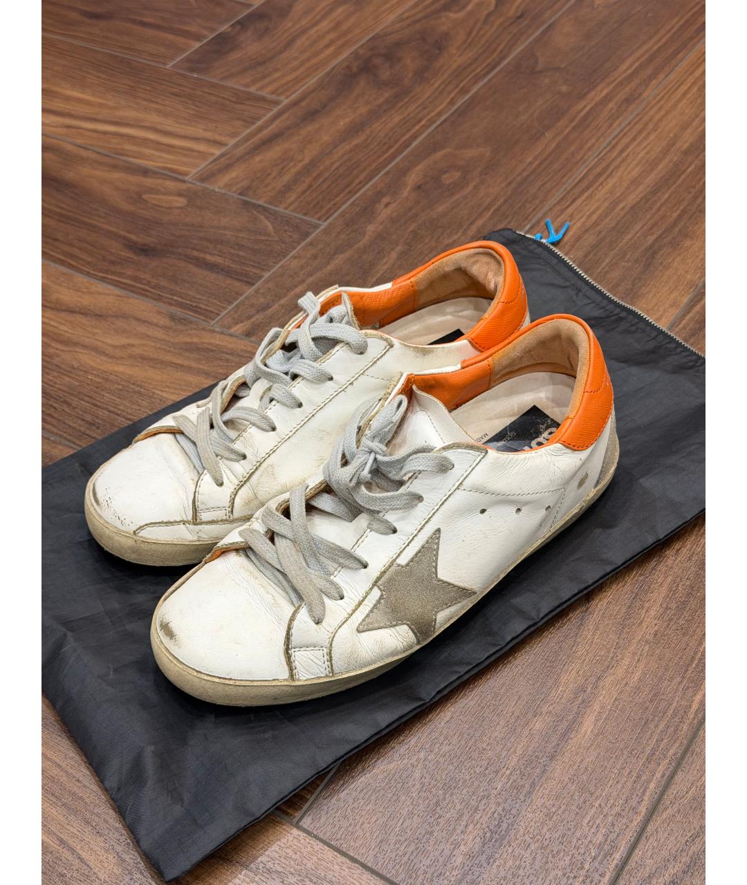 GOLDEN GOOSE DELUXE BRAND Белые кожаные кеды, фото 5