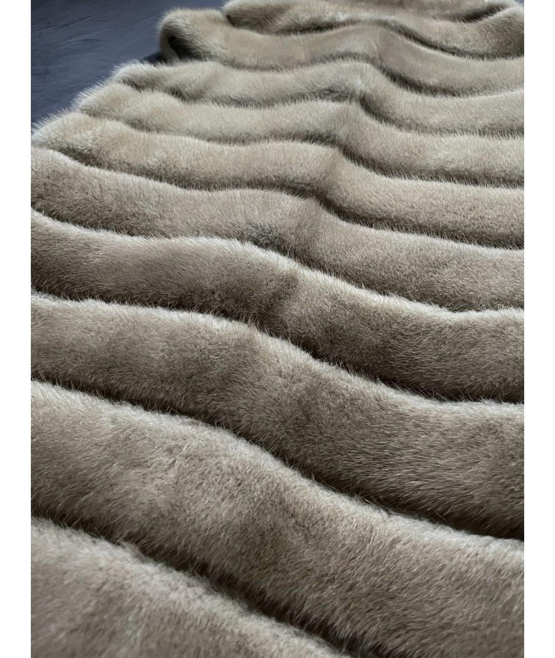 PINKO Бежевый меховой жилет, фото 4