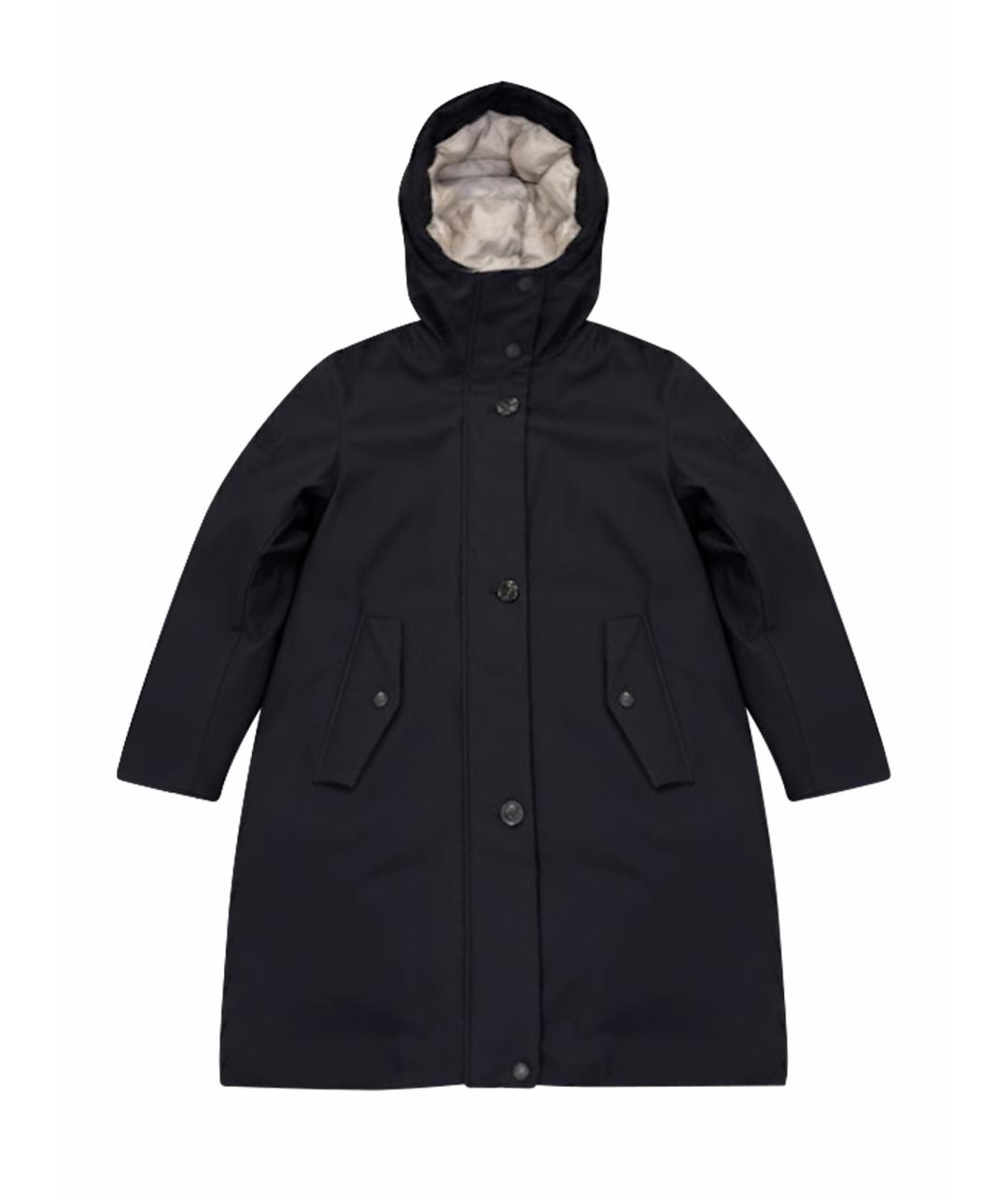 WEEKEND MAX MARA Черный полиамидовый пуховик, фото 1