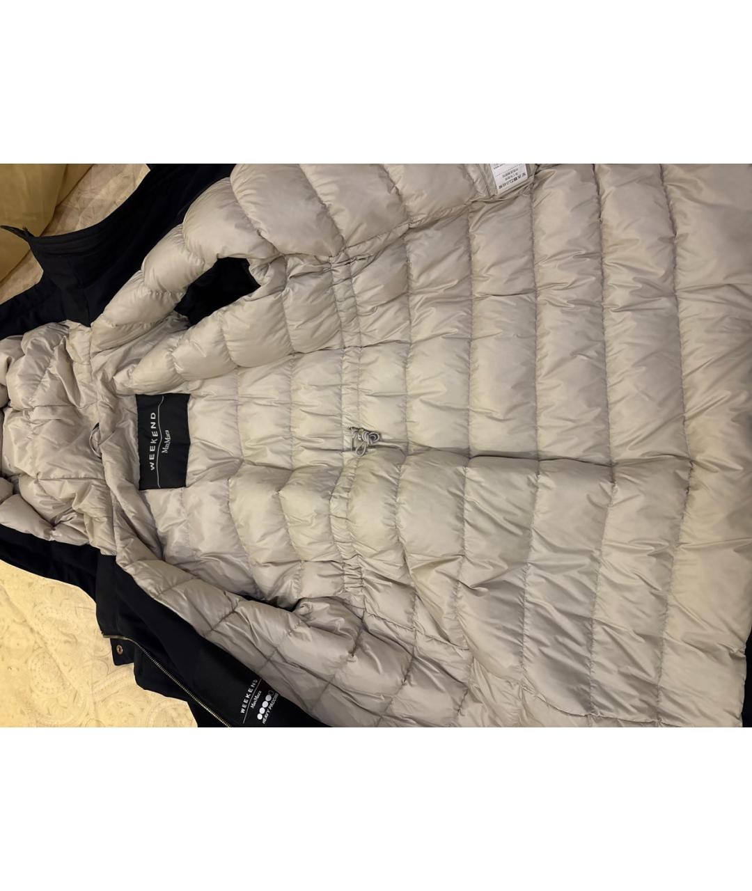 WEEKEND MAX MARA Черный полиамидовый пуховик, фото 5