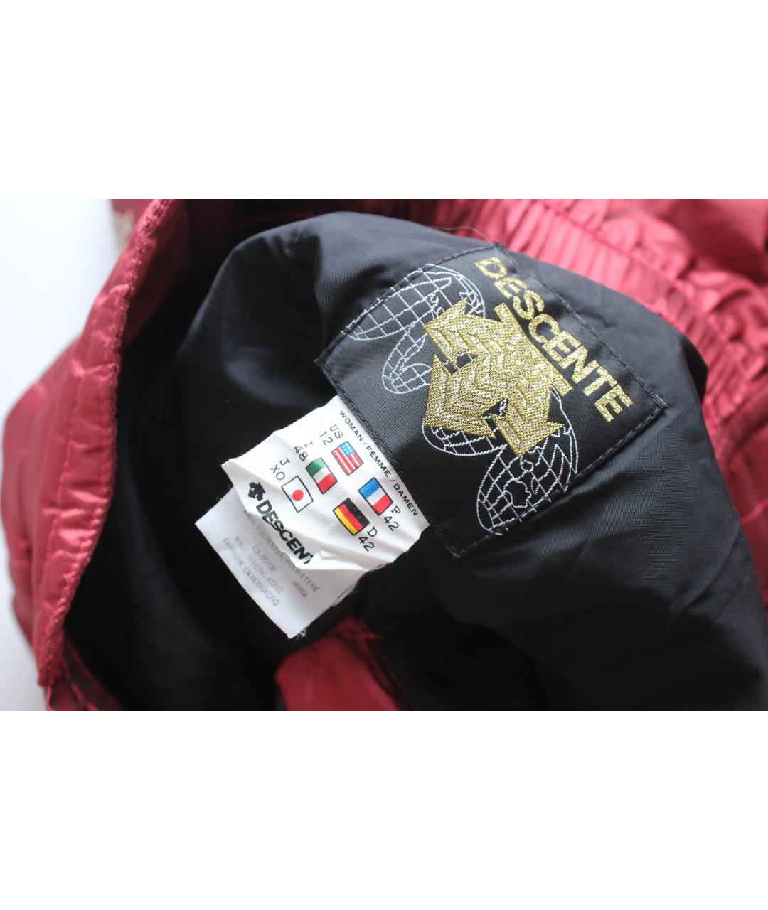 DESCENTE Красные полиэстеровые спортивные брюки и шорты, фото 7