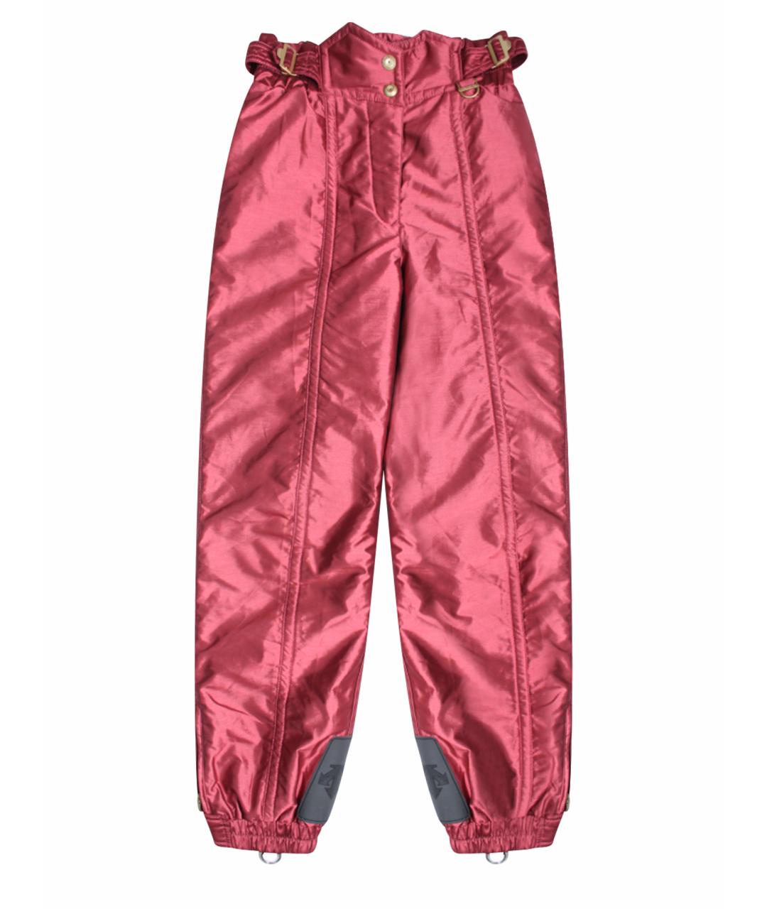 DESCENTE Красные полиэстеровые спортивные брюки и шорты, фото 1