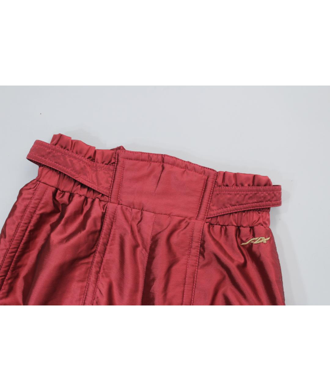 DESCENTE Красные полиэстеровые спортивные брюки и шорты, фото 6