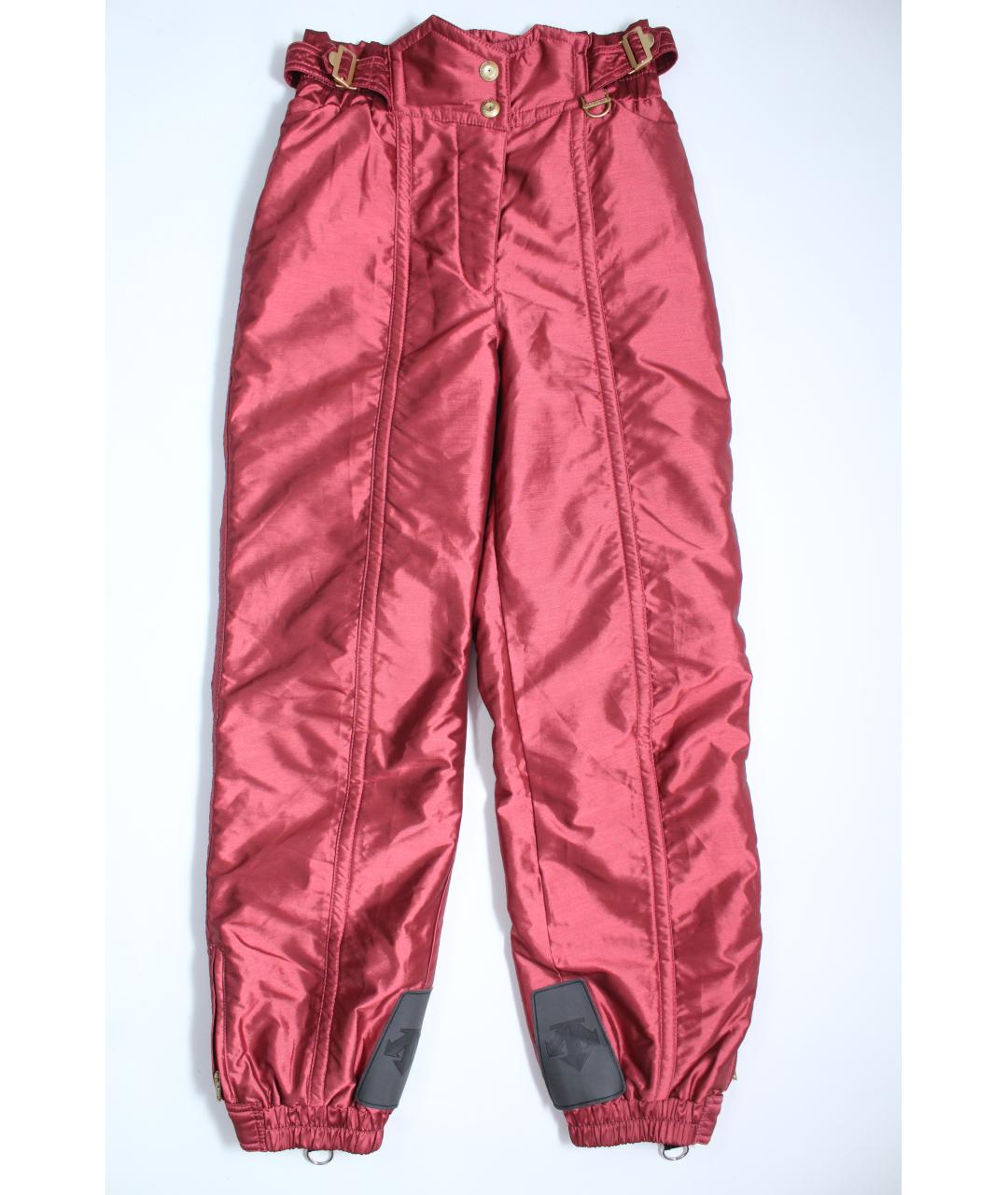 DESCENTE Красные полиэстеровые спортивные брюки и шорты, фото 10