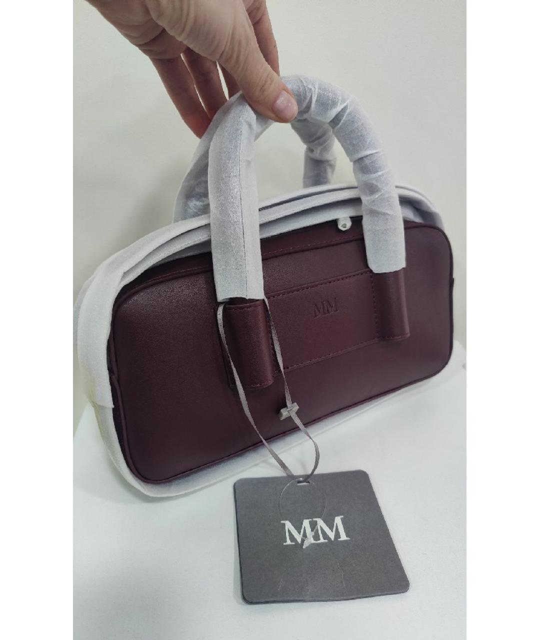 MAX MARA Бордовая сумка через плечо из искусственной кожи, фото 5