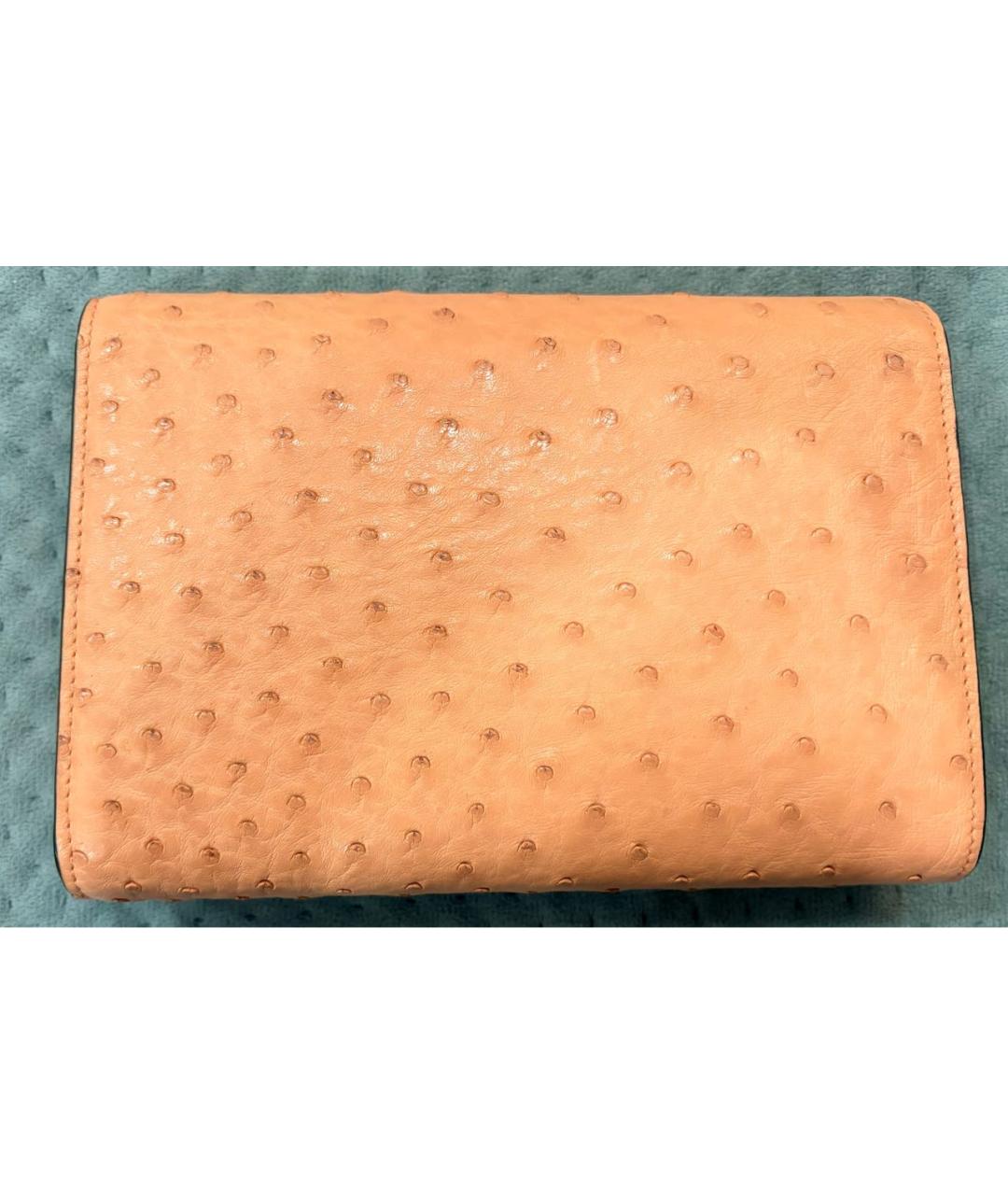 GUCCI Коралловая сумка через плечо из экзотической кожи, фото 4