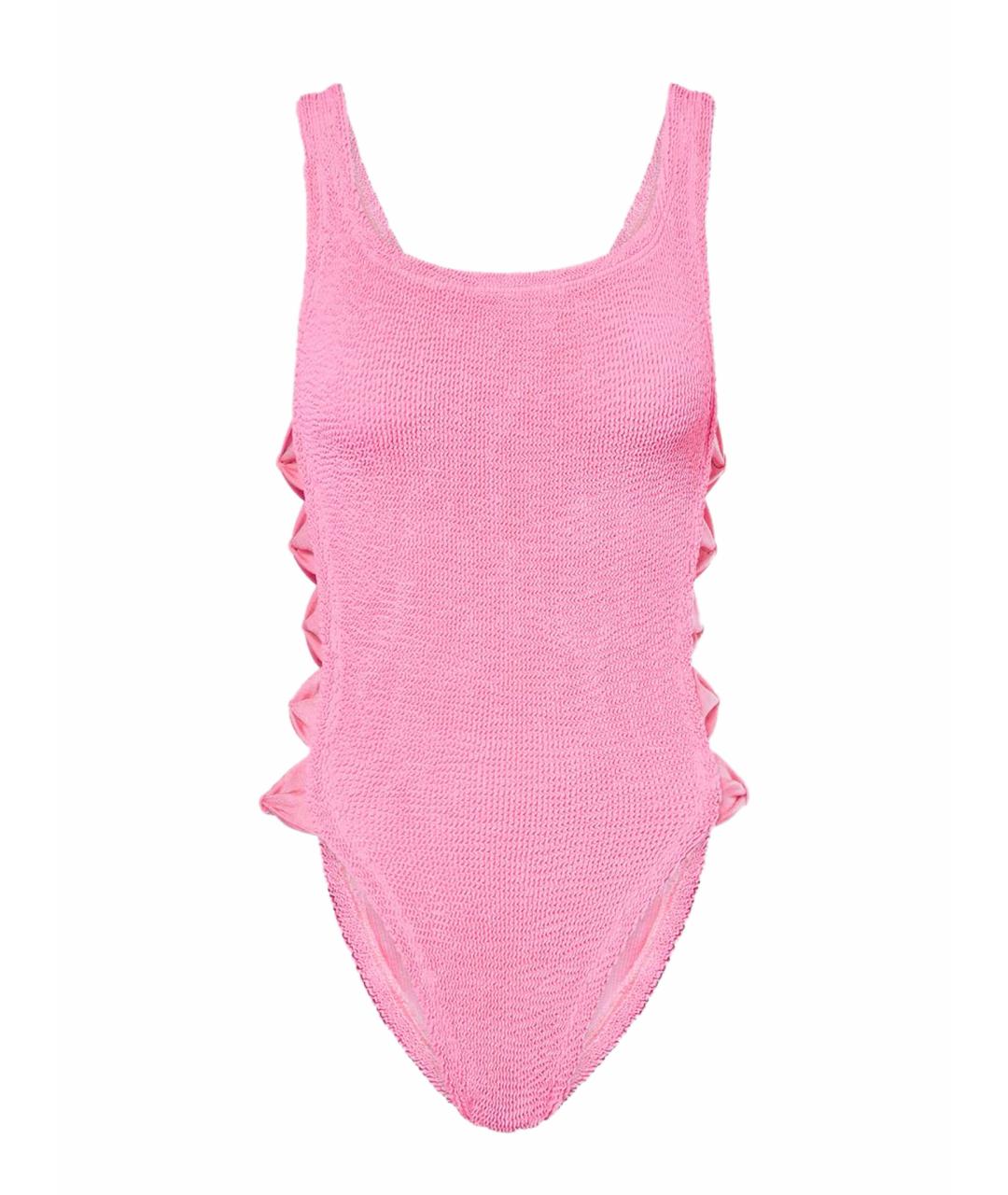 HUNZA G Розовый купальник, фото 1