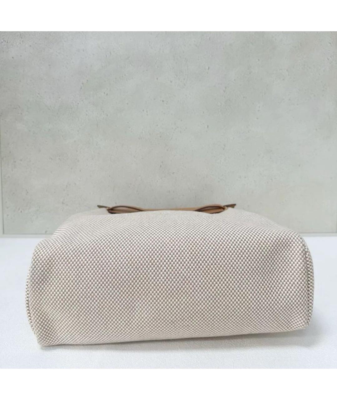 HERMES Бежевый тканевый рюкзак, фото 5