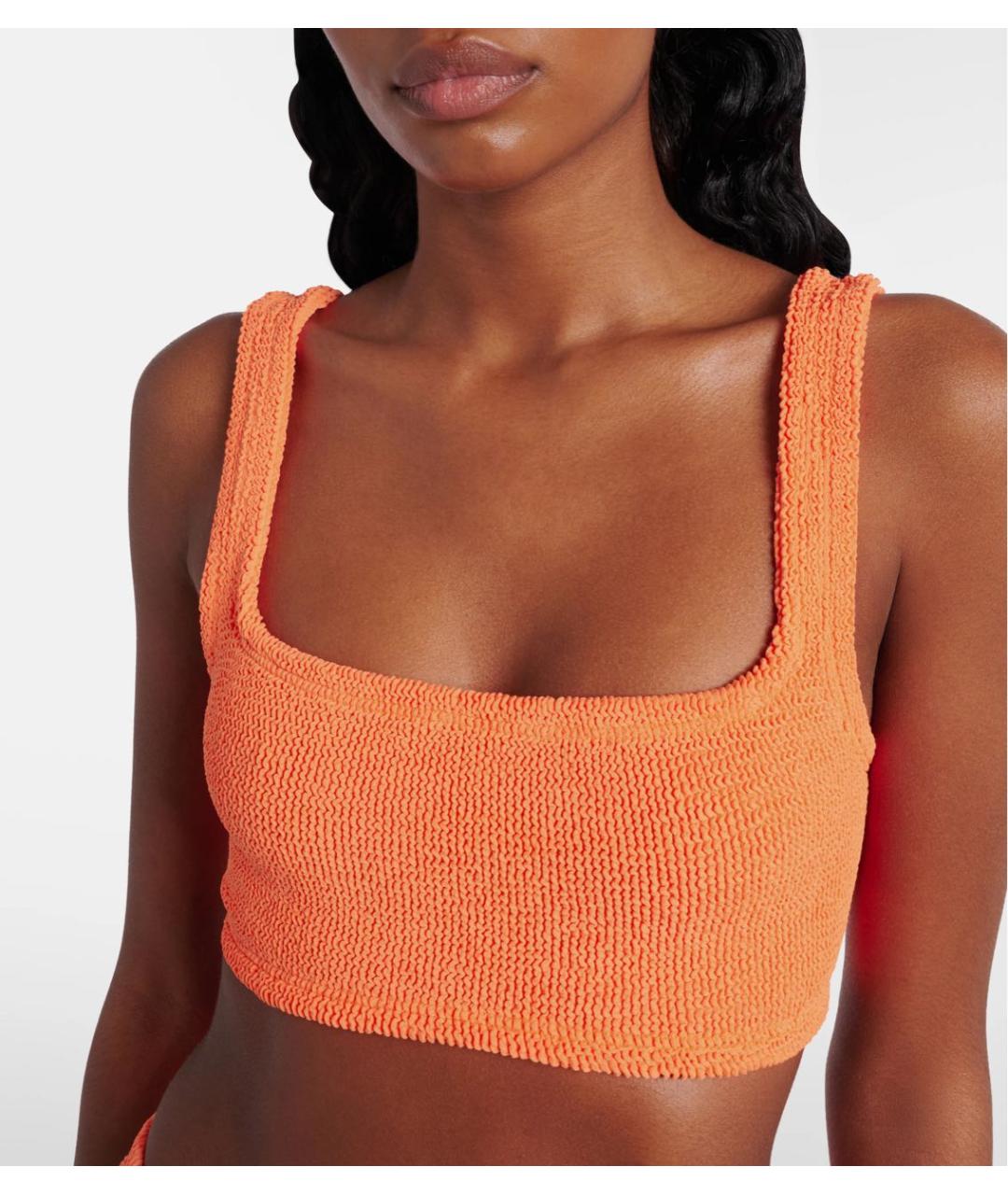 HUNZA G Оранжевый купальник, фото 4