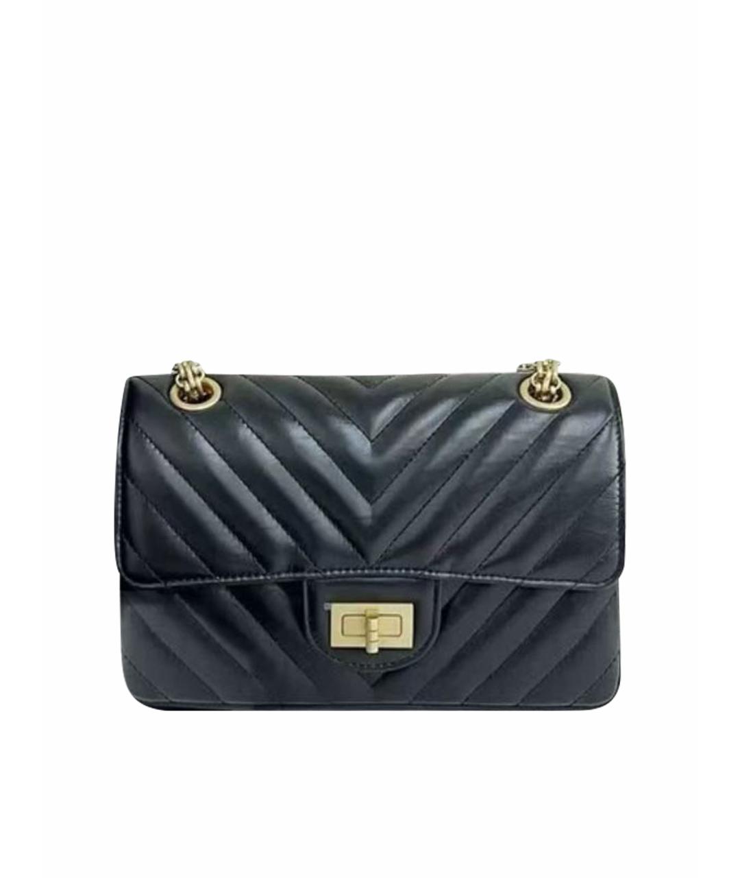 CHANEL Черная кожаная сумка через плечо, фото 1