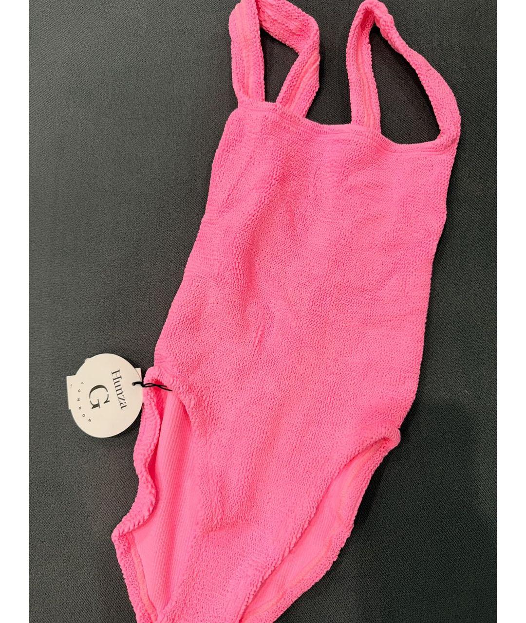 HUNZA G Розовый купальник, фото 2