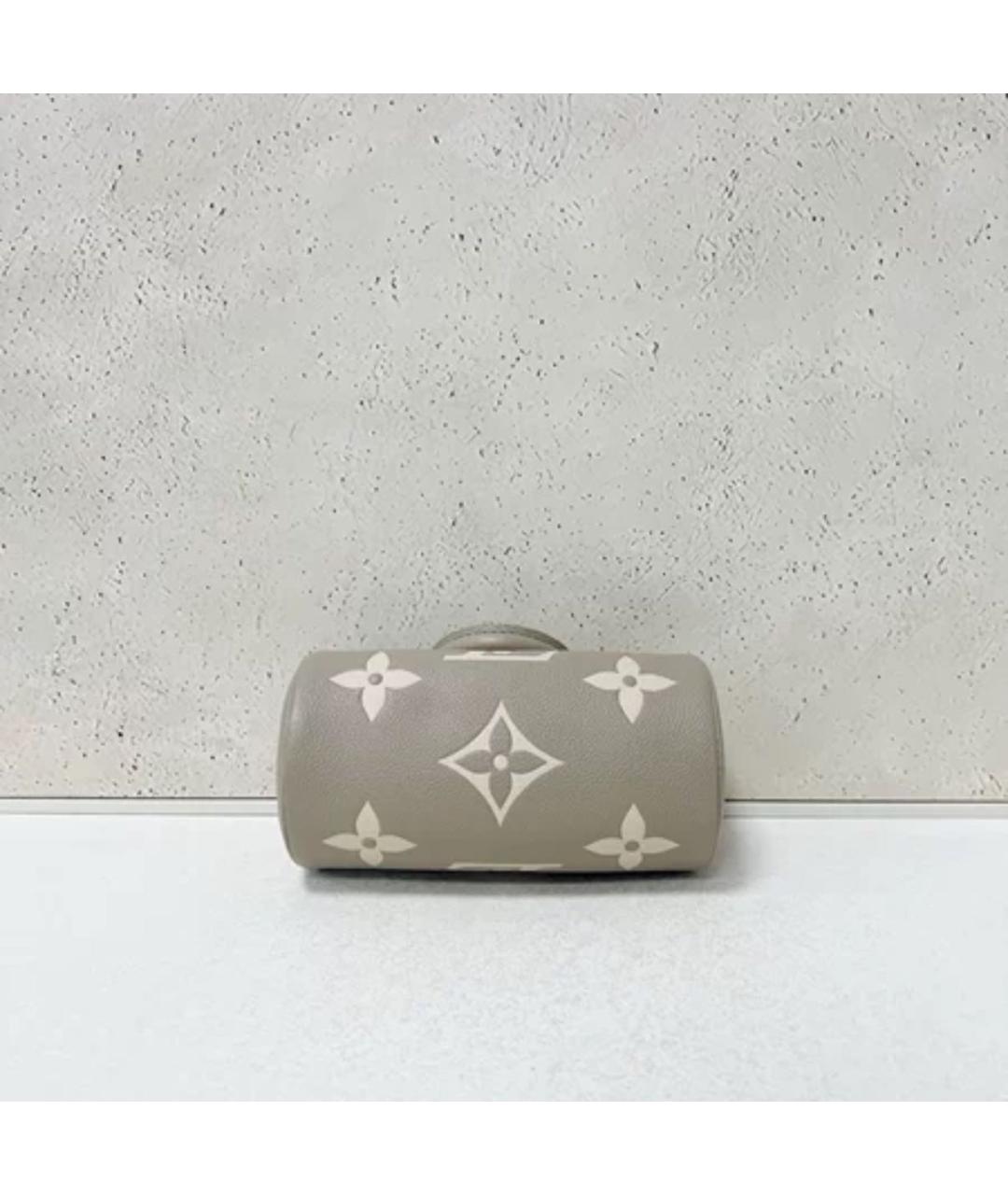 LOUIS VUITTON Бежевая кожаная сумка через плечо, фото 5