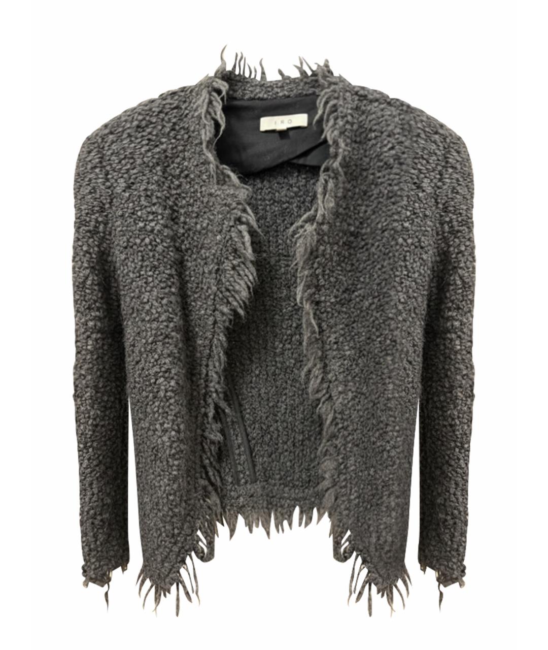 IRO Серый полиэстеровый жакет/пиджак, фото 1