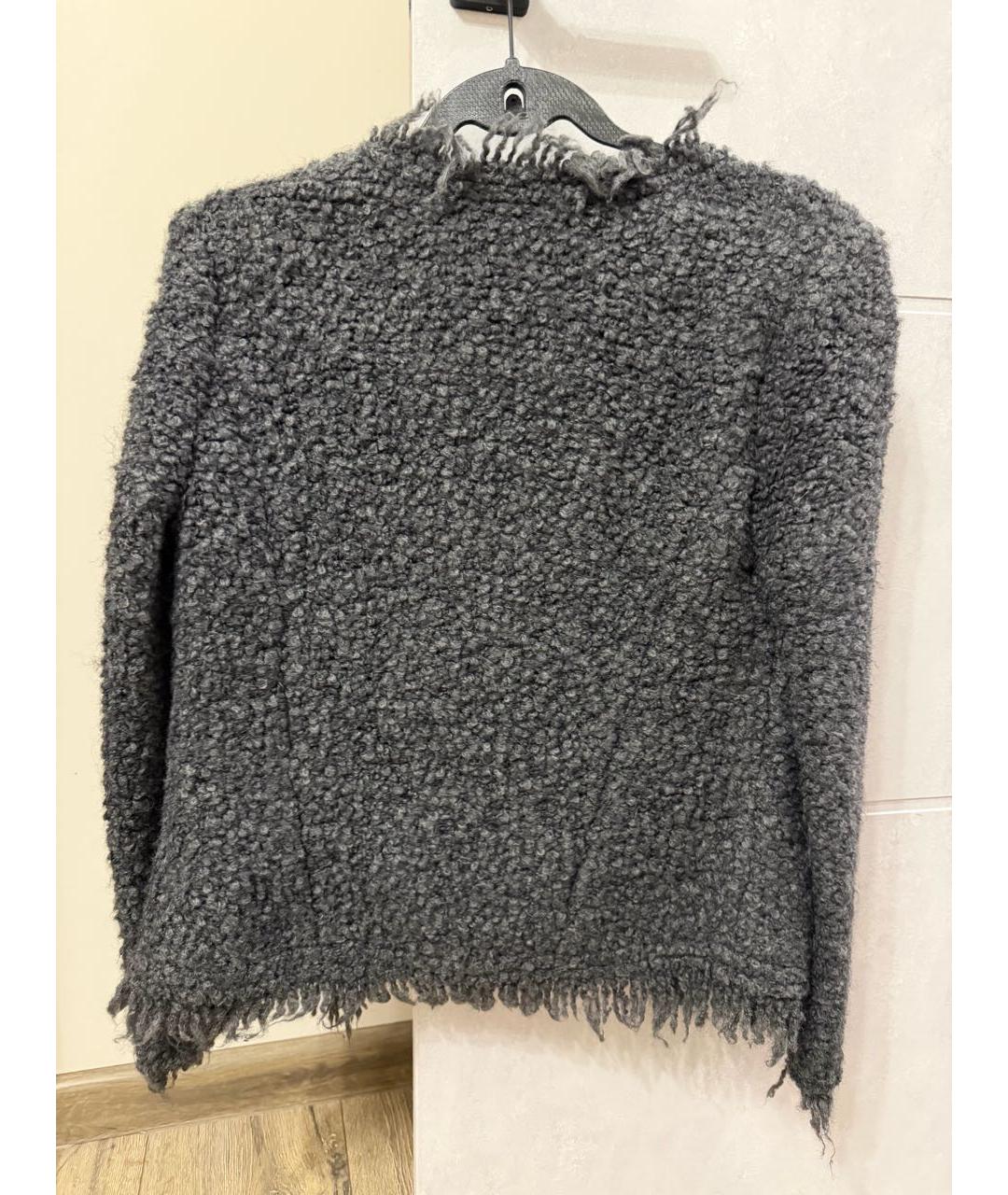 IRO Серый полиэстеровый жакет/пиджак, фото 2