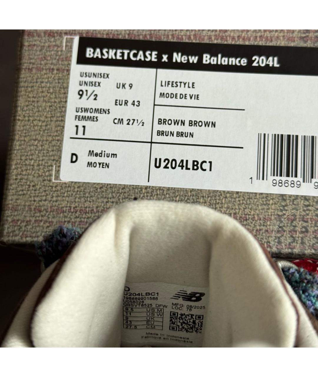 NEW BALANCE Коричневые замшевые низкие кроссовки / кеды, фото 7