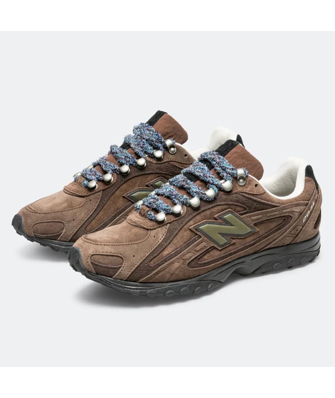 NEW BALANCE Коричневые замшевые низкие кроссовки / кеды, фото 8