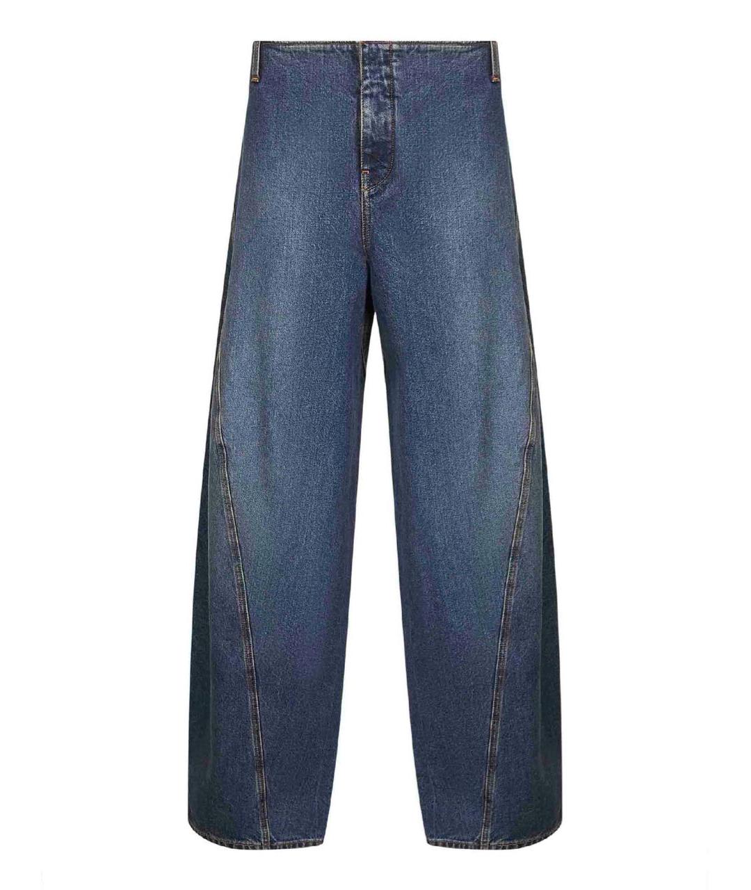 ALAIA Синие хлопковые прямые джинсы, фото 1