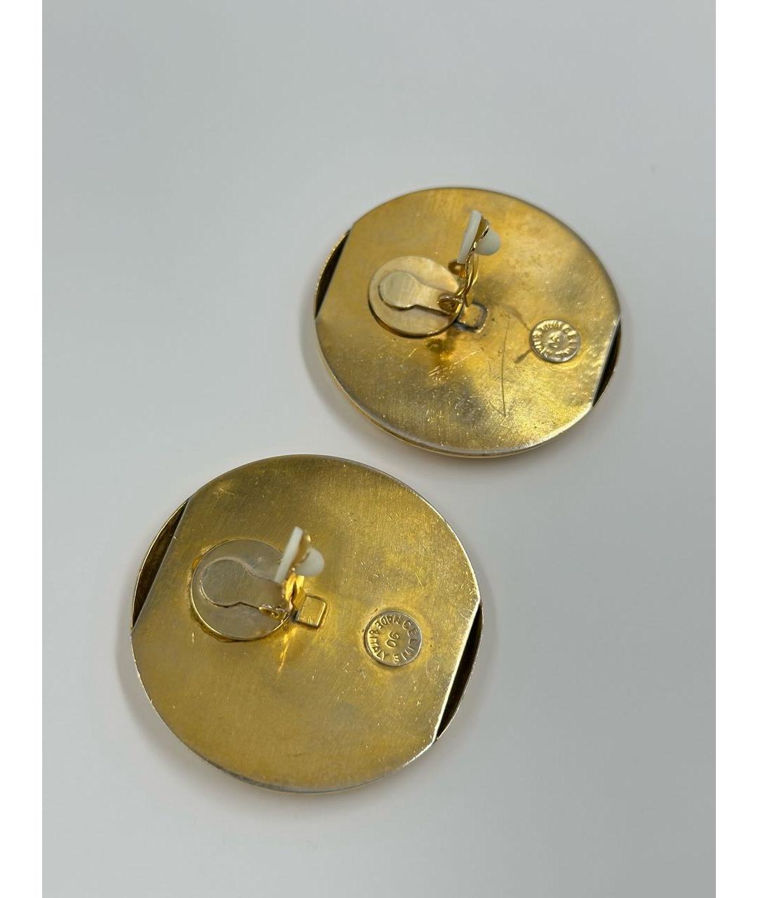 CELINE Золотые позолоченные клипсы, фото 6